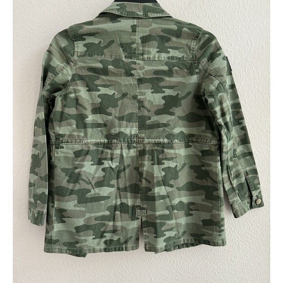 Justice Girls Camouflage Drawstring Waist Button Down Jacket Size 6/7 - Picture 12 of 15